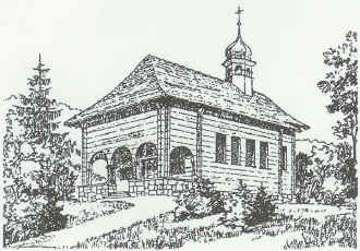 Die M�selbacher Kapelle ein beliebtes Motiv, f�r eine Zeichnung.