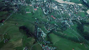 Bazenheid vom Ballonkorb aus gesehen.