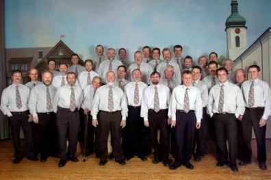 Flotte S�nger bilden den M�selbacher M�nnerchor